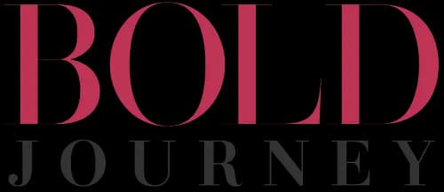 Bold Journey magazine logo in burgundy and black typography featuring elegant serif fonts House Rupert interior design Santa Barbara and Montecito